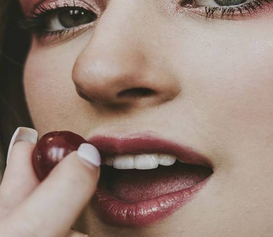 bitten lips
